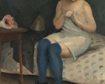 Djevojka u modrim čarapama, 1912.