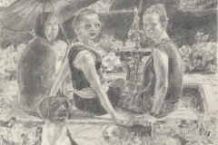 Ana Sladetić - Fontana; olovka na papiru, 21x14.8cm, 2016.