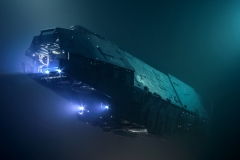 Luka Hrgović - U.S.S. ARES; maketa (plastika, drvo), 100x20x20cm, 2017.