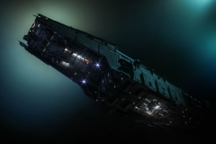 Luka Hrgović - U.S.S. ARES; maketa (plastika, drvo), 100x20x20cm, 2017.