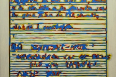 Janko Ivčić - Kriptogram 7; akrilik na platnu, 125x170cm, 2017.