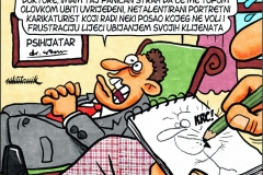 Nik Titanik - Karikature na temu umjetnosti; karikature crtane rukom digitalnim alatima, 21x30cm, 2005-2018.