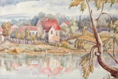 Mlin na Kupi - akvarel, 1993., 42x60cm
