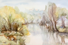 Ogledalo Dobre II - akvarel, 1992., 35x51cm