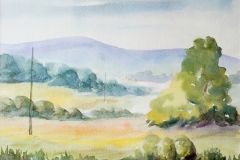 Pejzaž - akvarel, 1997., 40x50cm