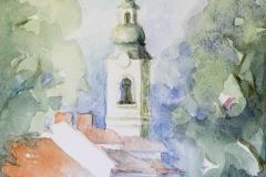 Srce Karlovca - akvarel, 2012., 15x15cm