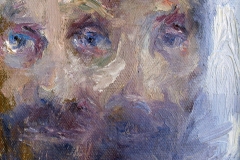 Zlatko Kauzlarić-Atač – Autoportret, 1986., ulje/platno, Gradski muzej Omiš