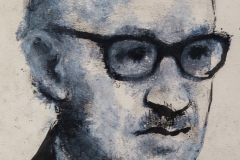 Miron Makanec – Autoportret, 1966., akvarel/papir, 19x14cm, Gradski muzej Omiš
