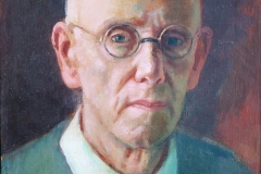 Mirko Rački – Autoportret, 1968., ulje/platno, 37x33cm, Gradski muzej Omiš
