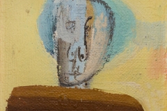 Ivo Šebalj – Autoportret, 1980., ulje/platno, 10x8cm, Gradski muzej Omiš