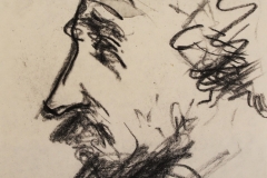 Zlatko Kauzlarić-Atač – Autoportret, 1986., ulje/platno, 20x15cm, Gradski muzej Omiš