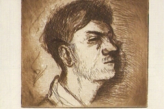 Autoportret, 1940., bakropis, akvatinta